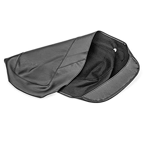 Mofun PU Leather Saddlebag Speaker Lid Covers Fit for Touring 2014-2023 | Fit for Harley Touring Road King Street Electra Road Glide 2014-2023 - size: 2014-2023 Patternless Style