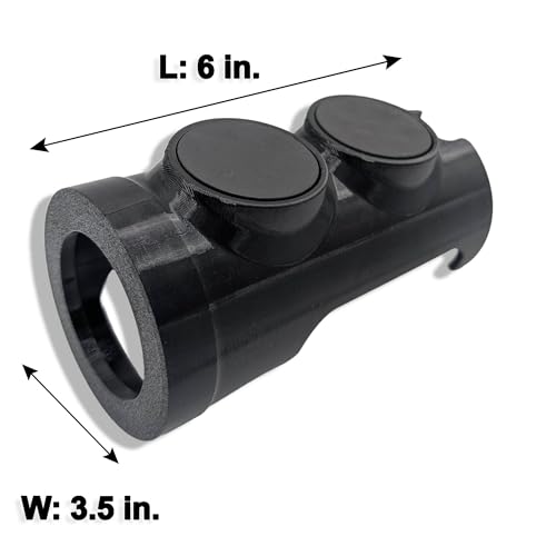 Magnetic Bluetooth Speaker Mount Compatible with Flip 5, Flip 6 & Flip 7 – Dual 30lb Rubberized Magnets for Golf Cart, UTV & Tractor – Heavy Duty 3D Printed PETG Holder (Black)
