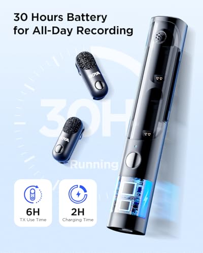 BOYA Magic-02 Wireless Lavalier Microphone, 30Hrs Battery,328FT Los Range,Safety Track&Limiter,4-in1 Mini Lapel Wireless Mic for Android iPhone Camera Laptop PC, Ai Noise Reduction for TikTok YouTube - style: Magic-02(USB-C/Lightning/3.5TRS)