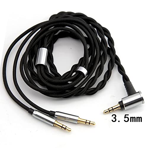Monitor Headphone Cable,Dual 3.5mm Over-Ear Headphone Wire,High Purity Oxygen Free Copper AUX Cord Compatible with Hifiman HE560 Meze 105 AER MDR Z1R for Musicians Audiophiles 3.5mm - style: 3.5mm Plug