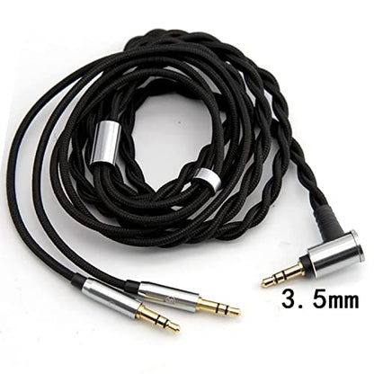 Monitor Headphone Cable,Dual 3.5mm Over-Ear Headphone Wire,High Purity Oxygen Free Copper AUX Cord Compatible with Hifiman HE560 Meze 105 AER MDR Z1R for Musicians Audiophiles 3.5mm - style: 3.5mm Plug