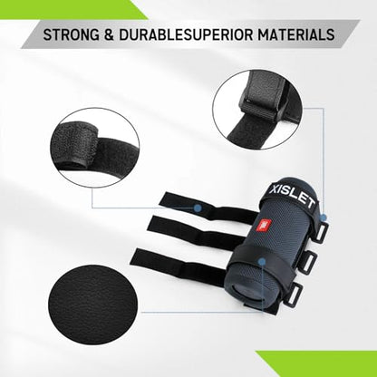 Xislet Portable Speaker Mount Compatible with Golf Cart Accessories Club Cart/EZGO/Bike/Moto/ATV Removable Bluetooth Wireless Speaker Holder Straps Fits JBL FLIP Waterproof Series