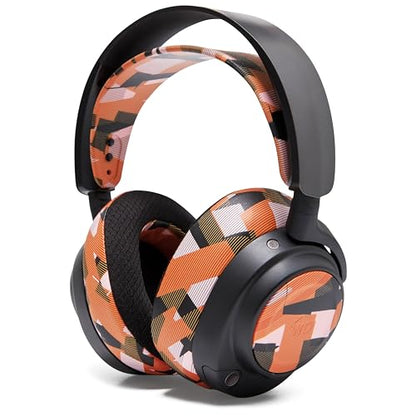 WC Side Plates for Arctis Nova Pro Wireless, Pro Wired & Nova Elite | Made by Wicked Cushions | Also fits Nova Pro Omni, 7, 7X & 7P | Orange Prism - color: Orange Prism