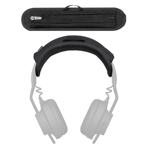 Headband Cushion Cover Compatible with Aiaiai TMA-2 Move, TMA-2 Studio, TMA-1 Studio Wireless Headphone,TMA-2 Modular H03 Headband, 6mm Thick Cushion, No Wobble Zipper Slider, Hanging Loop