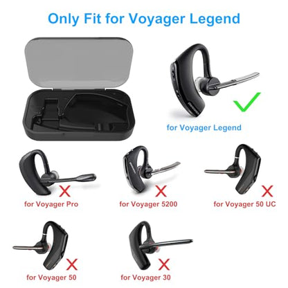Portable Power Charging Case Only for Plantronics Voyager Legend Headset | 2 in 1 Charge Case with LED Indicator (Charging case only; NOT for Legend 30 or Legend 50、NOT for 𝐕𝐨𝐲𝐚𝐠𝐞𝐫 5200)