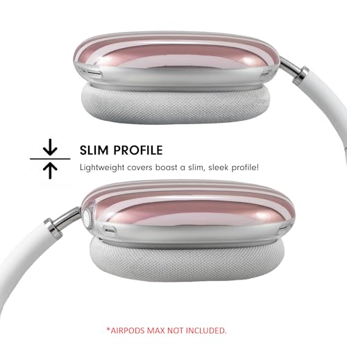 Sonix Protective Case for AirPods Max Headphones - Stylish TPU Hard Shell Ear Cup Covers | Abstract Stripe Nude - color: Abstract Stripe Nude