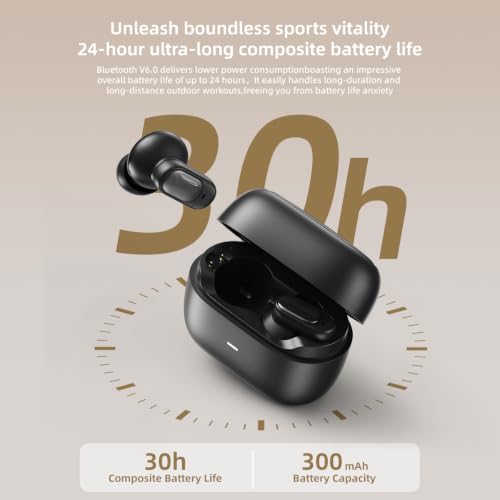 in Ear Earbuds Wireless Bluetooth 6.0 Headphones Clear Calls
