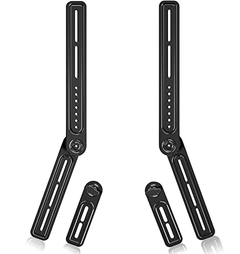 Universal Sound Bar Mount Bracket for Above/Under TV, Fits 23-65 Inch TVs, up to 22 lbs by XINLEI SBR301 - color: SBR301