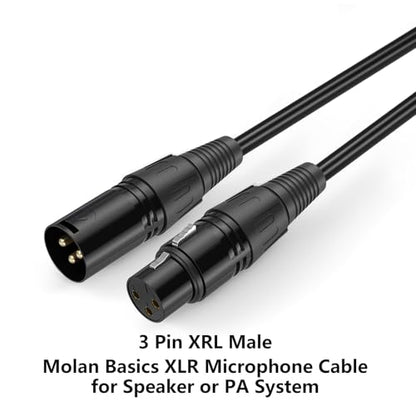 2 Pack XLR Cable, Male to Female Microphone Cable Oxygen-Free Copper (OFC) Mic Cord for Speaker Podcast Audio Mixer DMX Effector Amplifier Sound Card(A, 6Feet) - size: 6Feet, style: A