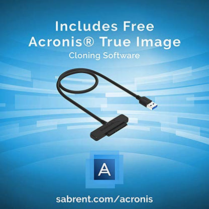 SABRENT USB 3.0 to SSD / 2.5-Inch SATA I/II/IIIHard Drive Adapter + 3 Pack - 20-Inch SATA III (6 Gbit/s) Right Angle Data Cable with Locking Latch