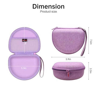XANAD Hard Case for JBL Junior JR 470NC/460NC/320 Kids Headphones, Purple | for iClever BTH12 HS19 BTH20 BTH22 BTH26/Candy Bila/Acer/JBL/MIDOLA/JoySpark/JLab/ADOOPE/Spiderman/EarFun/ Etc Kids Headphone - color: Purple