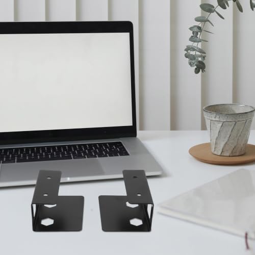 2 Set Metal Under Desk Laptop Storage Mount for Mini Pcs