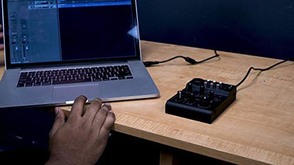 Rockville RockMix 5 Channel Pro Mixer with USB, Bluetooth, Echo, EQ | XLR/1/4" Mic/Line, RCA Inputs, 3.5mm Mic, 18V Phantom Power, 2-Band EQ, USB Recording, Headphone Out