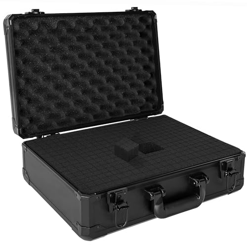 Protective Hard Case Shockproof Water-resistant with Customized DIY Foam Insert fit for Camera, Laptops, etc, 17 X 12 X 5-Inch - size: Inner：16.4''X 11.2 X 4.5''