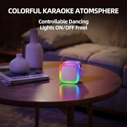 Kinglucky Mini Karaoke Machine for Kids, Top Birthday Gift Pick for Girls Ages 3-12 Years Old, Kids' Personal Video Players Accessories with 2 Mics Singing Present Toy Purple - color: Purple