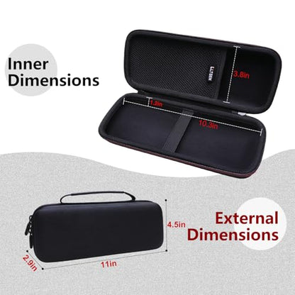 LTGEM Compatible with JBL Wireless Two Microphone/JBL PartyBox Mic, Black | Fit Sony ULT MIC, Receiver and Battery, Case Only - color: Black