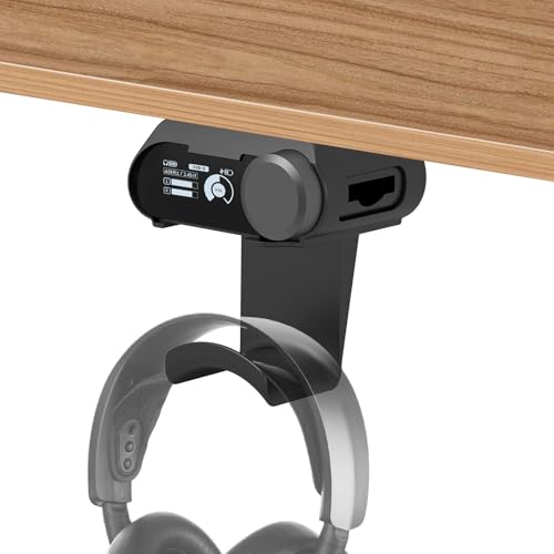Under Desk Mount for SteelSeries Arctis Nova Pro, Elite and Omni Wireless Gaming Headset, Magnetic Base Station Holder for Arctis Nova Pro Wireless with Headphone Hanger Stand - style: Base Station Mount + Headphone Hanger