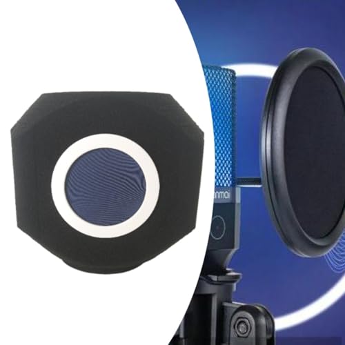Wind Screen Acoustic Sound Absorbing Reflection for Vocal Booth, Blue