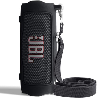 Silicone Cover for JBL Flip 7 Portable Bluetooth Speaker | Scratch-resistant, Unhindered Sound, Silicone Construction, Portable Carrying Silicone Cover, Black Silicone Cover - color: Black Cover