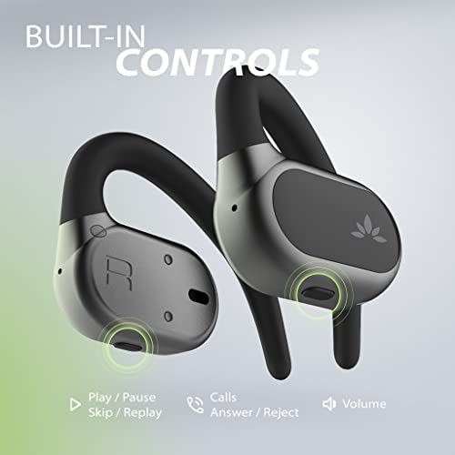 Avantree Breeze - Open-Ear Bluetooth 5.2 Earbuds with Wrap Around Ear Hooks, Over-Ear Design, Comfortable & Secure Fit, and Surroundings Awareness, Perfect for Hiking, Running, and Workouts