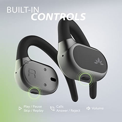 Avantree Breeze - Open-Ear Bluetooth 5.2 Earbuds with Wrap Around Ear Hooks, Over-Ear Design, Comfortable & Secure Fit, and Surroundings Awareness, Perfect for Hiking, Running, and Workouts