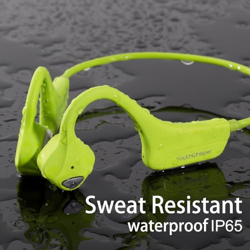 Bone Conduction Headphones Bluetooth, Open Ear Wireless Headset with Mic, Sweat Resistant Earbuds for Runnig Workout Hiking Running Fitness Walking (Green) - color: Green