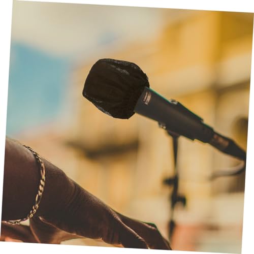 BESPORTBLE 80Pcs Disposable Microphone Covers Non Woven Mic Protectors for Clean and Use Recording Studios Live Performances and Conferences Each