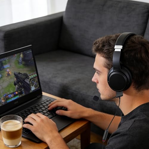 Zosvoses QC35 Boom Microphone Compatible with Bose QC35 & QC35 II Headphones, Boom Gaming Microphone Cable with Mute Switch for Gaming/Zoom/Streaming