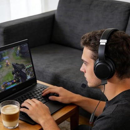 Zosvoses QC35 Boom Microphone Compatible with Bose QC35 & QC35 II Headphones, Boom Gaming Microphone Cable with Mute Switch for Gaming/Zoom/Streaming
