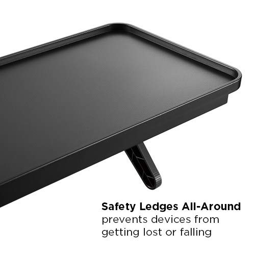 Mount Plus MP-APM-09-02 White Top Shelf TV Mounting Bracket 12-inch Wide Platform | Holds Speaker, Streaming Device, Game Console | Protective Ledges (1 Pack White Protective Ledges) - color: 1 Pack White Protective Ledges