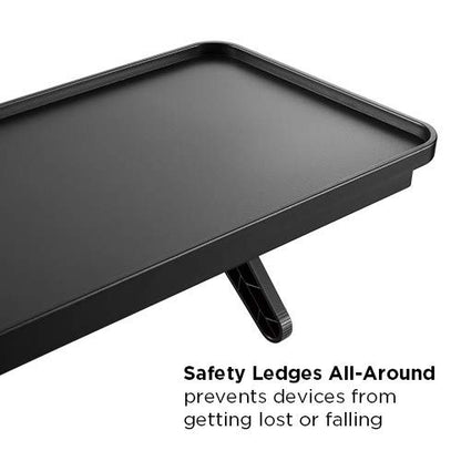 Mount Plus MP-APM-09-02 White Top Shelf TV Mounting Bracket 12-inch Wide Platform | Holds Speaker, Streaming Device, Game Console | Protective Ledges (1 Pack White Protective Ledges) - color: 1 Pack White Protective Ledges