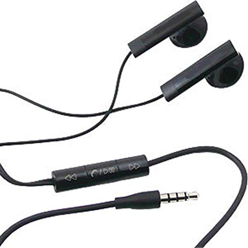 Headset 3.5mm Handsfree Earphones w Mic Dual Earbuds Headphones Earpieces Stereo Wired [Black] Compatible with Barnes & Noble Nook HD+ HD Color - BlackBerry Key2 LE - Blackview BV9000 Pro L2G