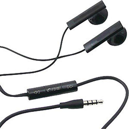 Headset 3.5mm Handsfree Earphones w Mic Dual Earbuds Headphones Earpieces Stereo Wired [Black] Compatible with Barnes & Noble Nook HD+ HD Color - BlackBerry Key2 LE - Blackview BV9000 Pro L2G