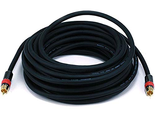 Monoprice 35ft Coaxial Audio/Video RCA CL2 Rated Cable - RG6/U 75ohm (for S/PDIF, Digital Coax, Subwoofer & Composite - size: 35 feet