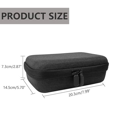 Musiin Audio Interface Case Compatible with Focusrite Scarlett Solo 4th Gen | Fender Quantum LT2,KORG NTS-3, EVA Storage with Soft Lining, Mesh Pocket, Dual Zipper, Portable Silicone Handle for Carrying