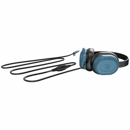 STM Hear-O 3.5mm Wired Stereo Headphones with Microphone, Durable Braided Cable, Inline Volume Control, Lightweight On-Ear Headset, Adjustable Headband for Computers, Tablets, Online Learning