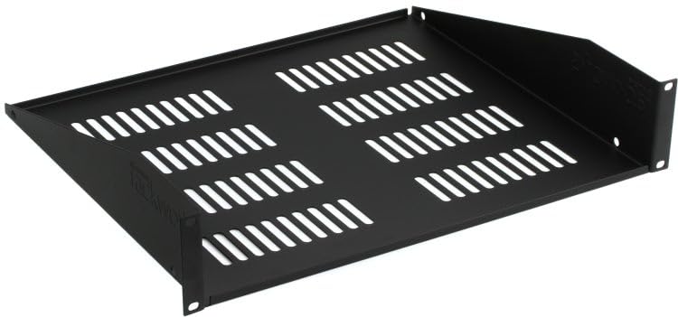 Gator Rackworks Universal Rack Mounting Vented Accessory Shelf, 2U Size - 15" Deep (GRW-SHELFVNT2) - size: 2U Rack Space - Vented