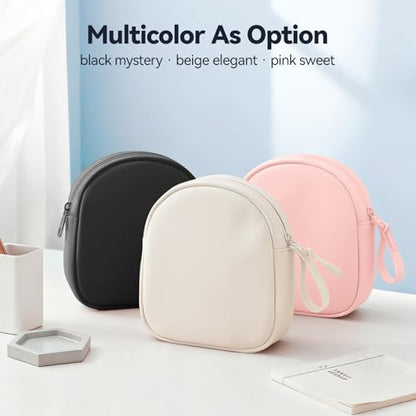 Inesore Soft Headphone Case Headset Carrying Storage Bag Pouch, Beige - color: B-Beige