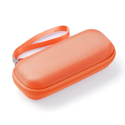 AGPTEK Carrying Case, EVA Zipper Carrying Hard Case Cover for MP3 Players | Storage Holder for Digital Voice Recorders, 3D Printing Pen, USB Cable, Earphones, Memory Cards, U Disk (Orange) - color: Orange