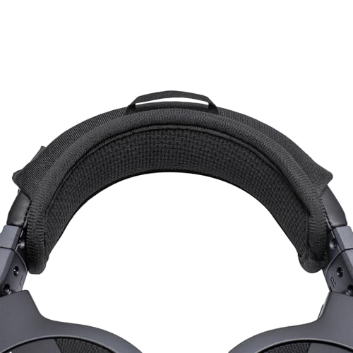 Headband Cushion Cover Compatible with Pioneer DJ HDJ-CUE1, HDJ-CX, HDJ-500 On-Ear DJ Headphone, 6mm Thick Soft Cushion for Pressure Relief, No Wobble Zipper Slider, with Hanging Loop