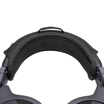 Headband Cushion Cover Compatible with Pioneer DJ HDJ-CUE1, HDJ-CX, HDJ-500 On-Ear DJ Headphone, 6mm Thick Soft Cushion for Pressure Relief, No Wobble Zipper Slider, with Hanging Loop