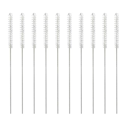 10 PCS Hearing Aid Cleaning Tools, Hearing Aid Vent Earhook Tube Cleanings Brush Kit Tubes Cleanings Brushs Tube Cleaning Tool for Earbuds Headphones Small Holes Cleaner Small Brush