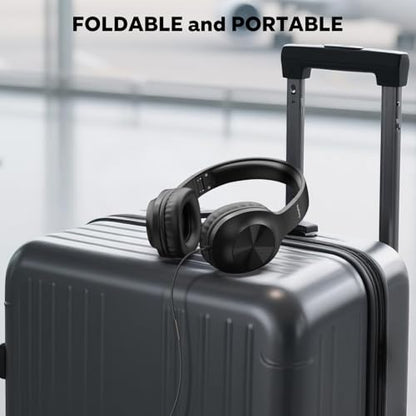 Upgraded USB C Wired Headphones, Over-Ear Type C Headphones with Microphone | HD Stereo Sound, Volume Control, Foldable USB Type C Headphones for Adults/Teens//Tablets/Computer/iPhone/Travel(Black)