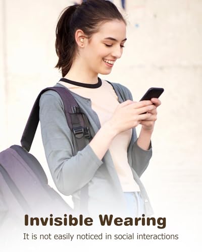 2 Pairs Invisible Small Mini Earbuds Wireless Bluetooth Sleep Hidden Headphones Sleeping Micro Smallest Discreet Tiny Low Profile Earbud Earphone Ear Buds for Small Ear Canal Women, Work, Side Sleeper - color: Purple