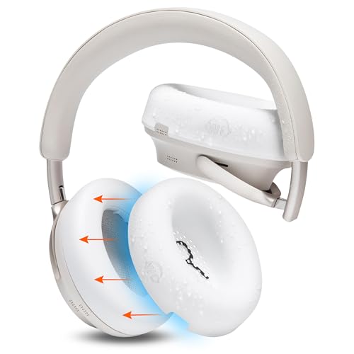 WC SweatZ QC Ultra - Patented Covers for Bose QuietComfort Ultra Gen 1 & 2 | Made by Wicked Cushions | Made with Premium Silicone, Sweatproof & Washable | White - color: White