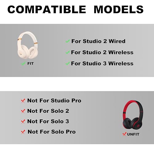Studio 3 Headband Replacement -Top Headband Accessories, as Same The OEM Compatible with Studio 3 Wireless(A1914) & Studio 2 Wired/Wireless (B0500/B0501) Headphones (Studio 3-Pink) - color: Studio 3-Pink