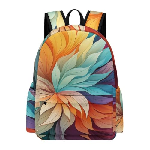 Travel Backpack for Women Men Carry On Backpack Coffee Collection Laptop Bag Lightweight Casual Daypack - color: Colorful Background Pattern