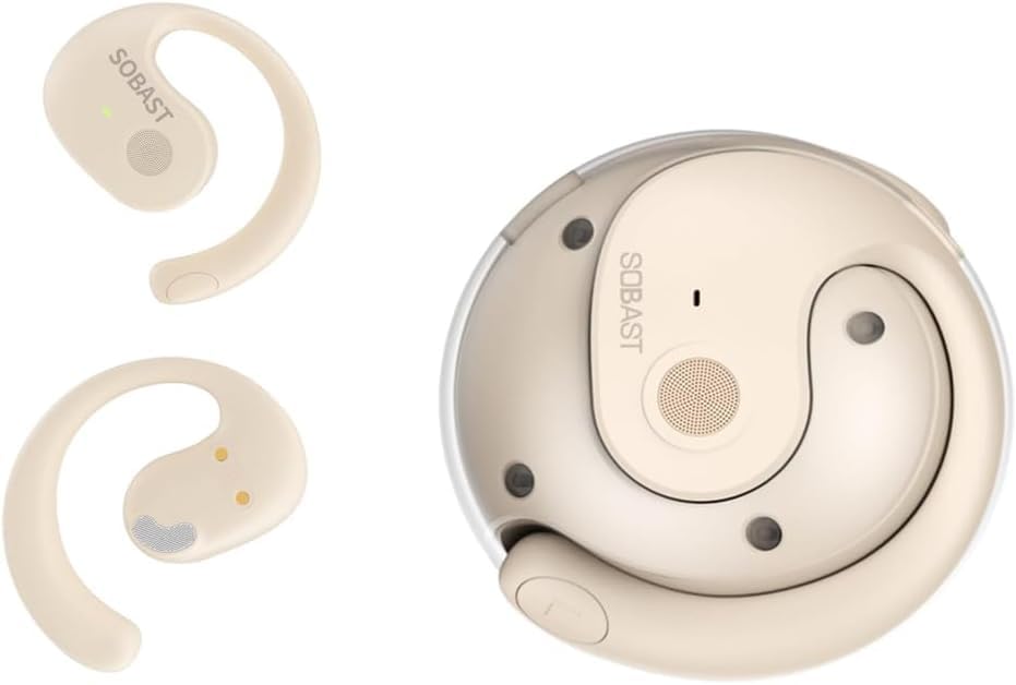 Wireless Earbuds for Workout/Running, Sports Bluetooth 5.4 Headphones,IPX7 Waterproof,Fast Charging,40Hrs Playtime Ear Buds（Beige - color: NUDE