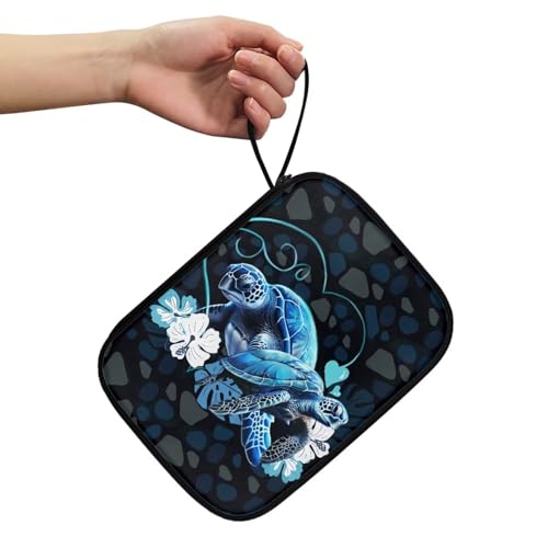 Watch Band Storage Bag Lightweight Watch Straps Carrying Case for Apple Watch, Smartwatch, and Other Watch Band Accessories, Sea Turtle - color: Sea Turtle