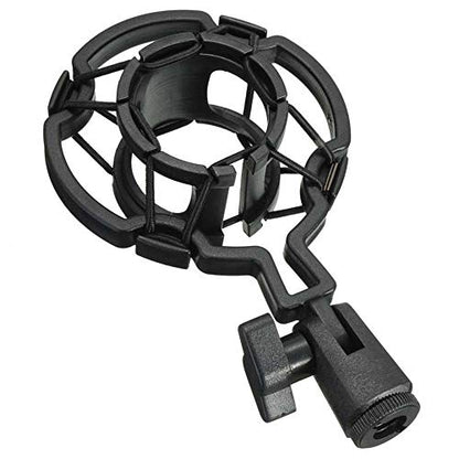 Universal Microphone Shock Mount, Mic Clip Holder for Diameter 47mm-53mm Mic Anti Vibration Adjustable High Isolation Shock Mount